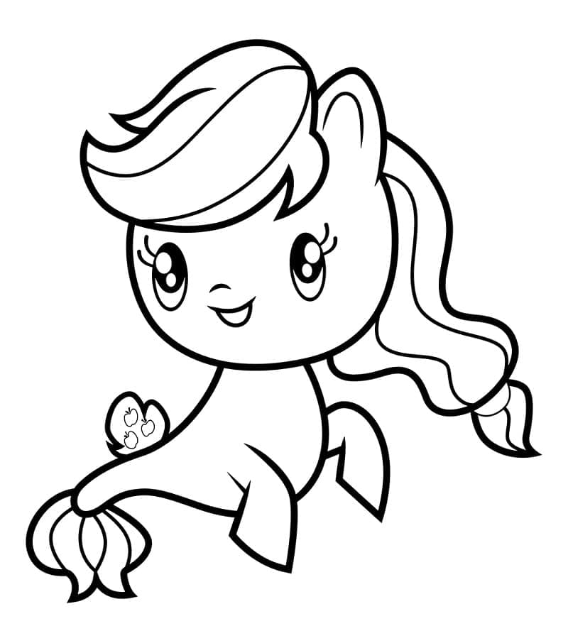 Coloriage My Little Pony Cutie Mark Crew Applejack