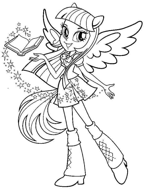 Coloriage My Little Pony Equestria Girls