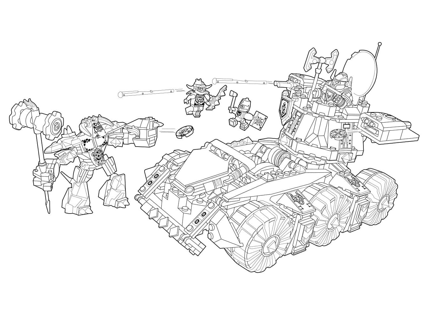 Nexo Knights Gratuit coloring page