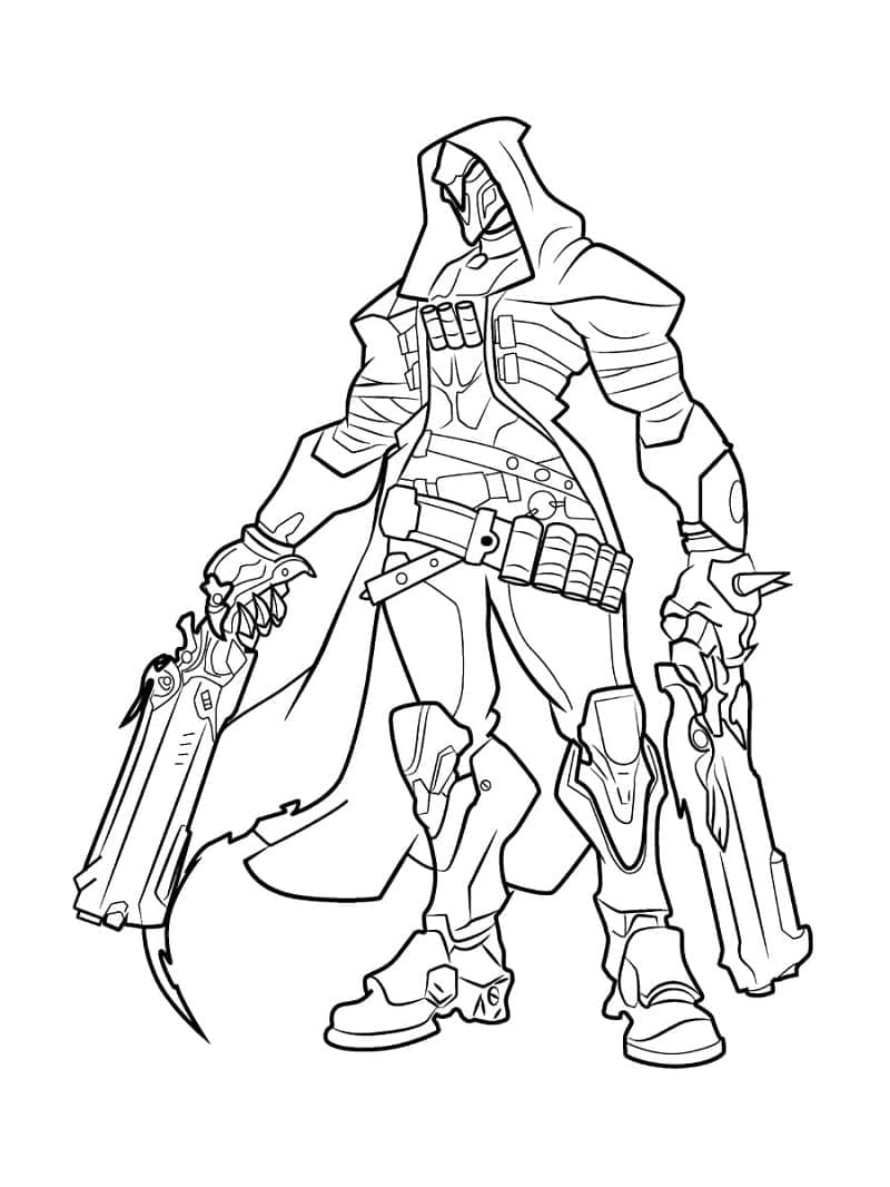 Coloriage Overwatch Reaper