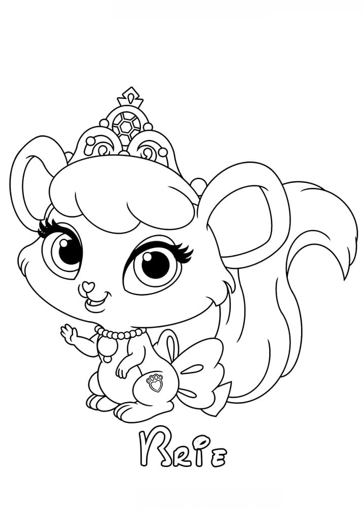 Palace Pets Brie coloring page
