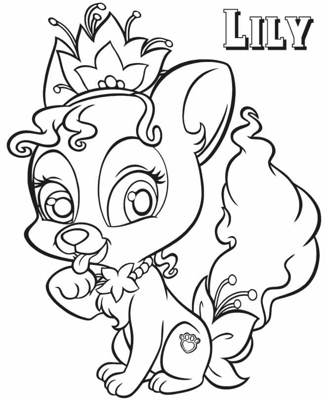 Palace Pets Lily coloring page