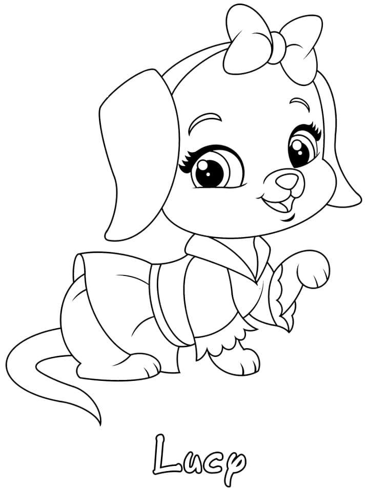 Coloriage Palace Pets Lucy