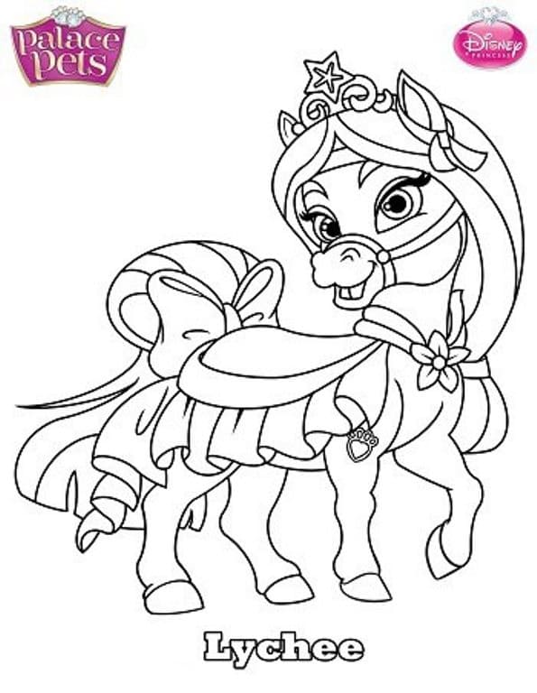 Palace Pets Lychee coloring page