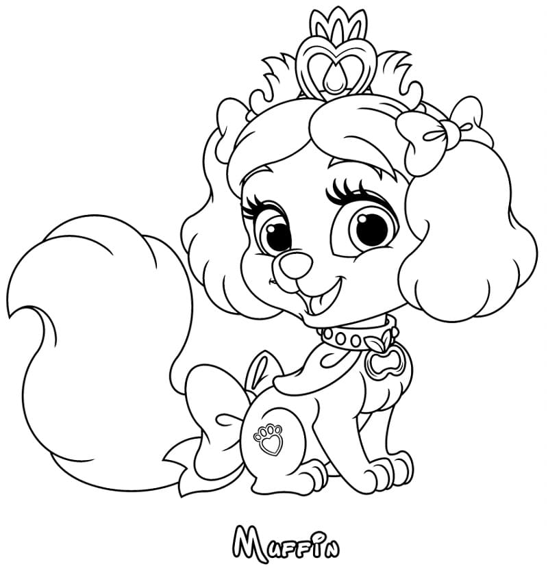 Palace Pets Muffin coloring page