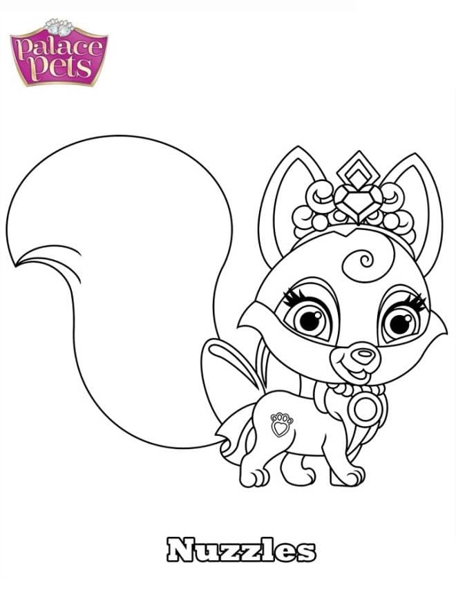 Palace Pets Nuzzles coloring page