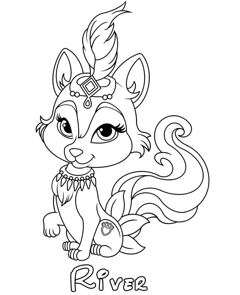 Palace Pets River coloring page