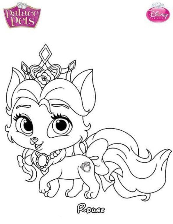 Palace Pets Rouge coloring page