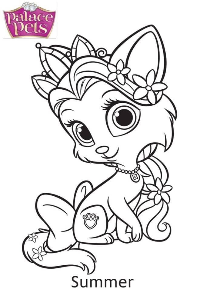 Coloriage Palace Pets Summer
