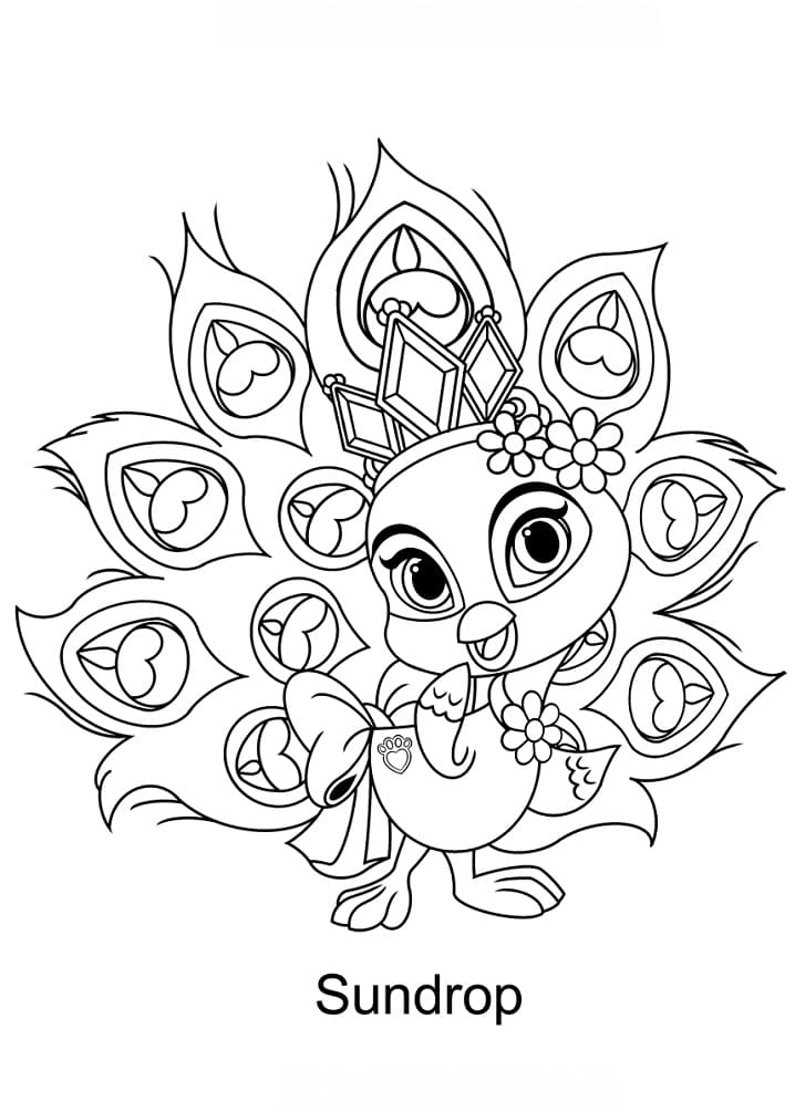 Palace Pets Sundrop coloring page