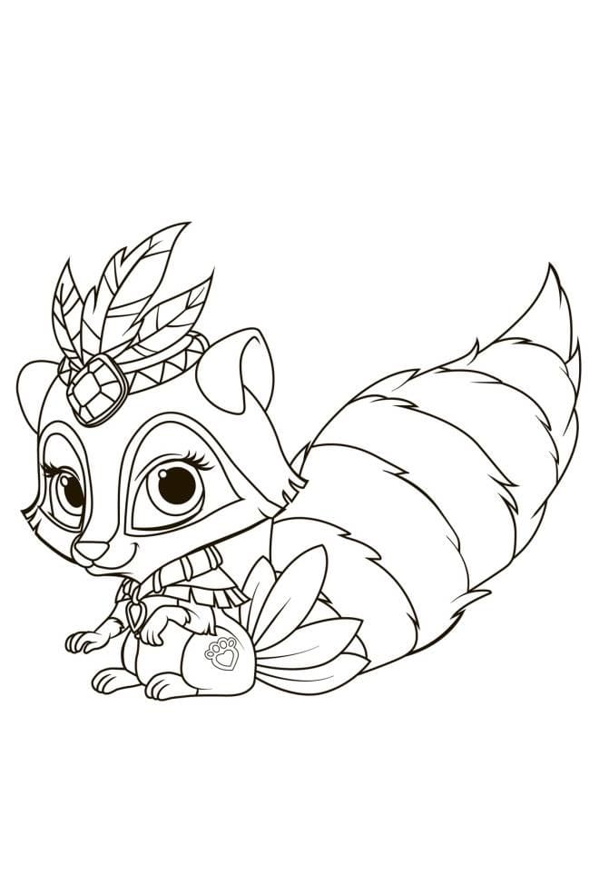 Palace Pets Windflower coloring page