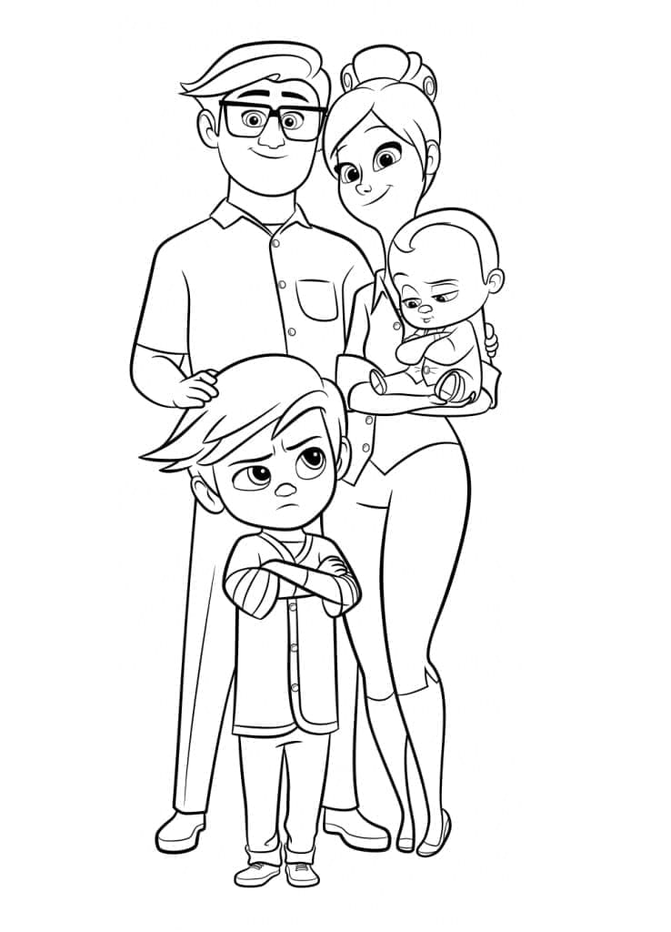 Personnages de Baby Boss coloring page