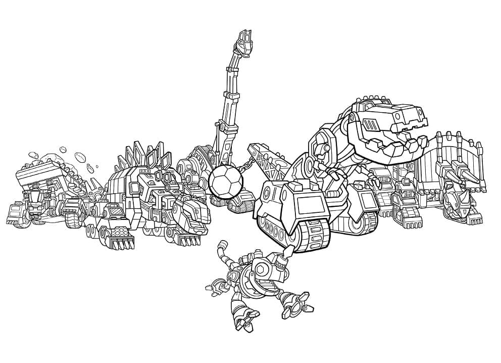 Coloriage Personnages de Dinotrux