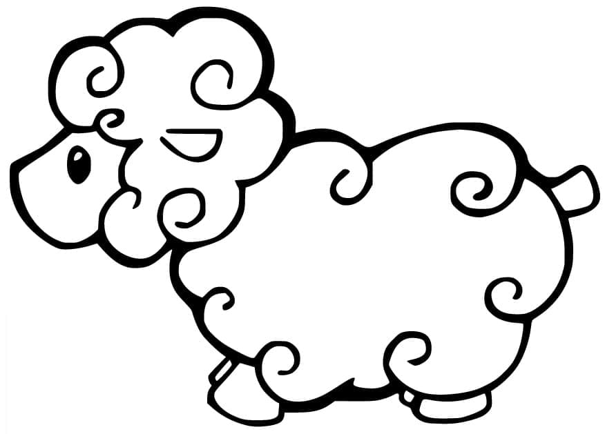 Coloriage Petit Mouton