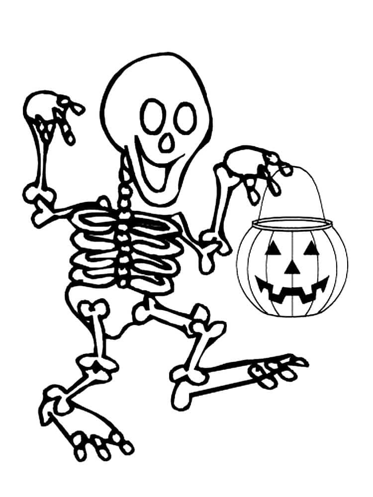 Petit Squelette coloring page