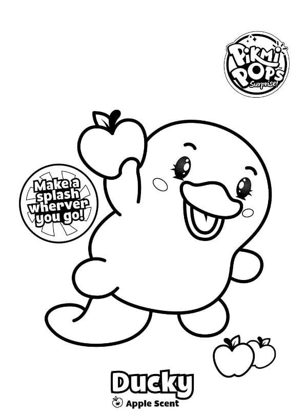 Coloriage Pikmi Pops Ducky