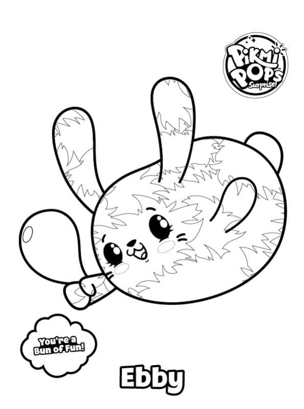 Pikmi Pops Ebby coloring page