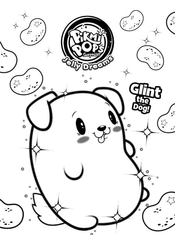 Pikmi Pops Glint coloring page