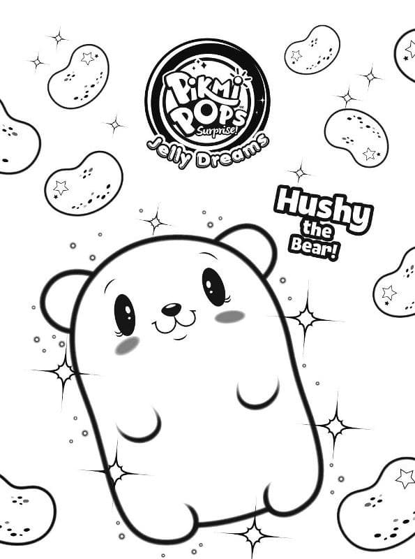 Pikmi Pops Hushy coloring page