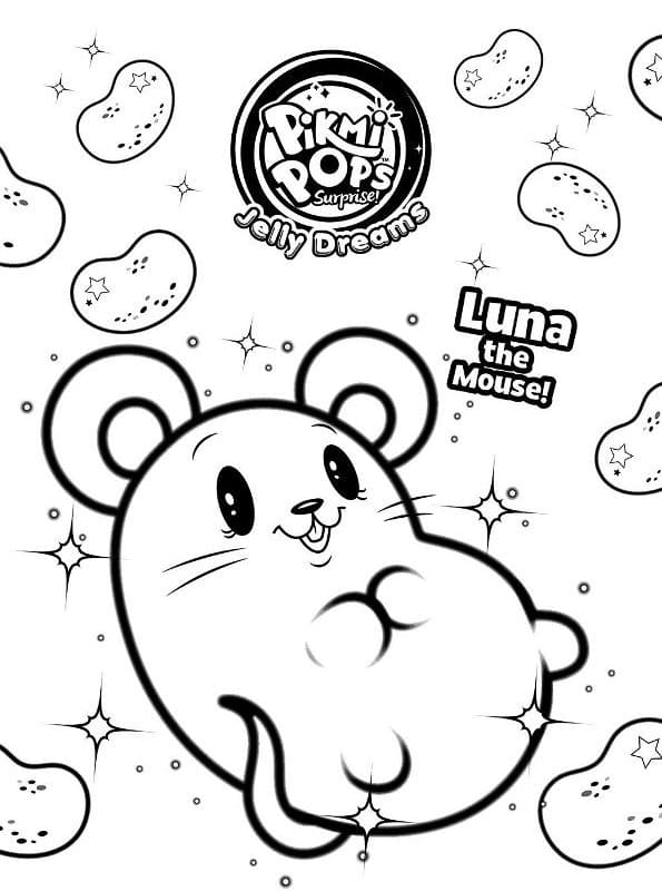 Pikmi Pops Luna coloring page