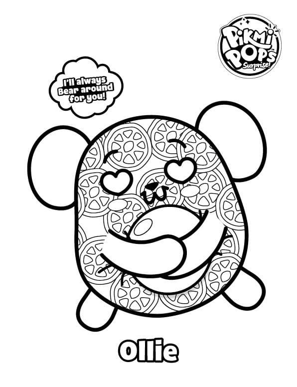 Pikmi Pops Ollie coloring page
