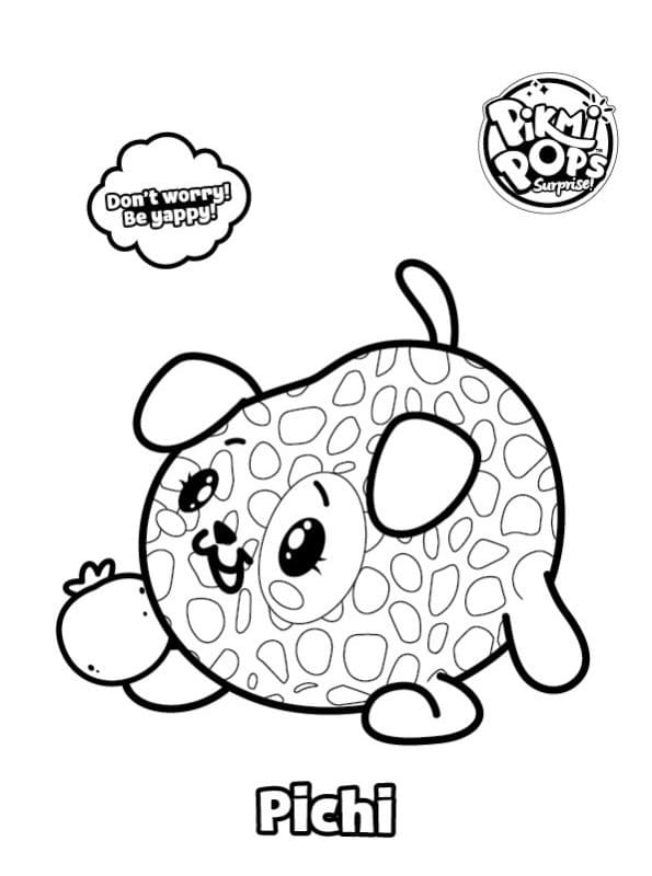 Pikmi Pops Pichi coloring page