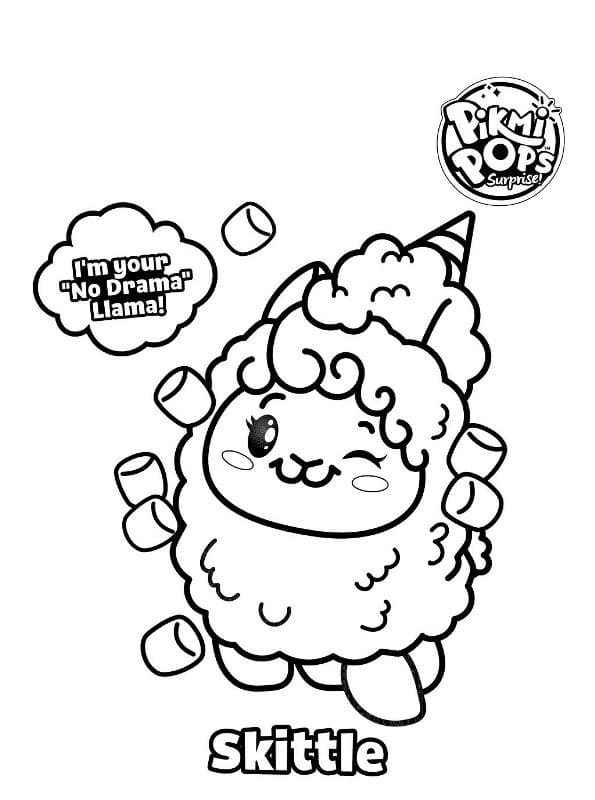 Pikmi Pops Skittle coloring page