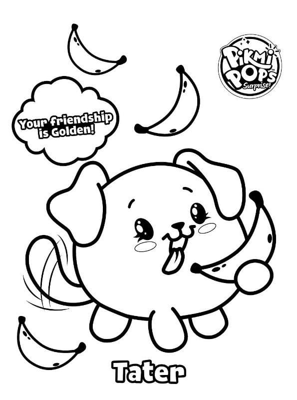Pikmi Pops Tater coloring page