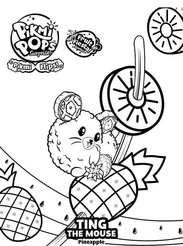 Pikmi Pops Ting coloring page