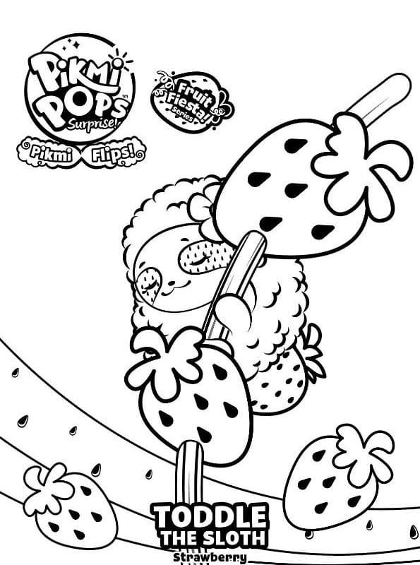 Pikmi Pops Toddle coloring page