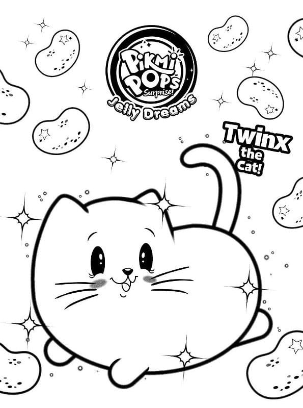 Pikmi Pops Twinx coloring page