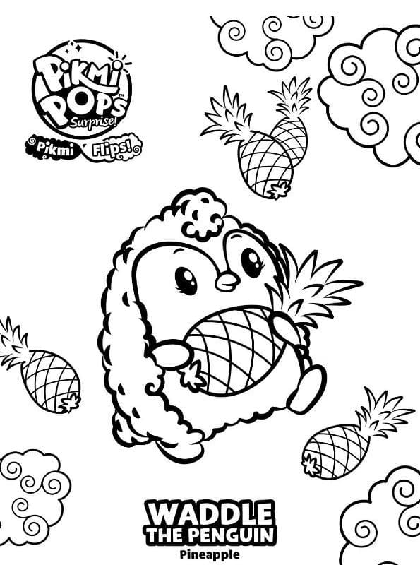 Pikmi Pops Waddle coloring page