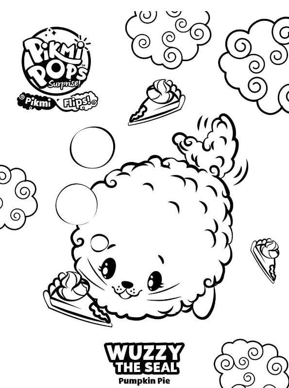 Pikmi Pops Wuzzy coloring page