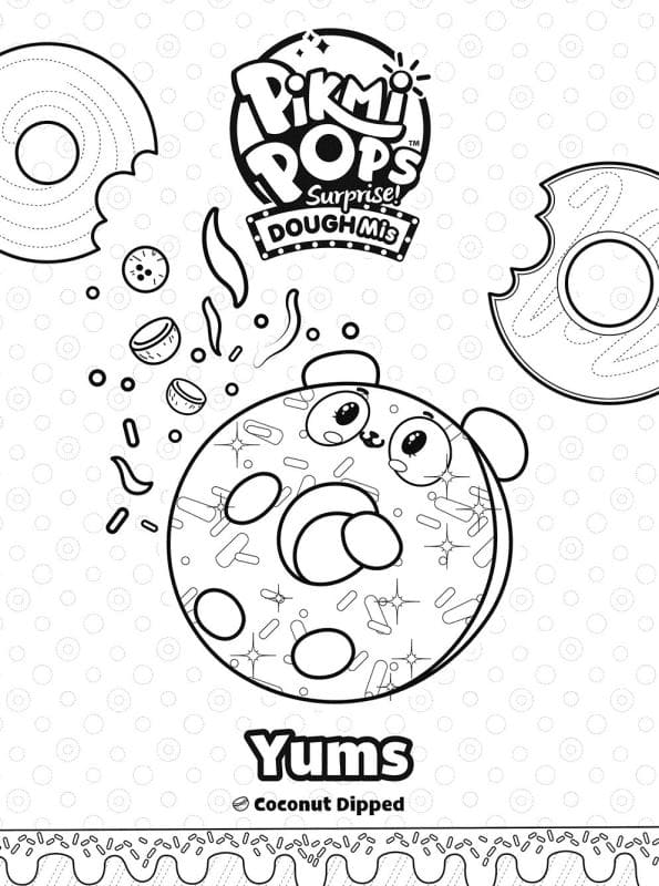 Pikmi Pops Yums coloring page