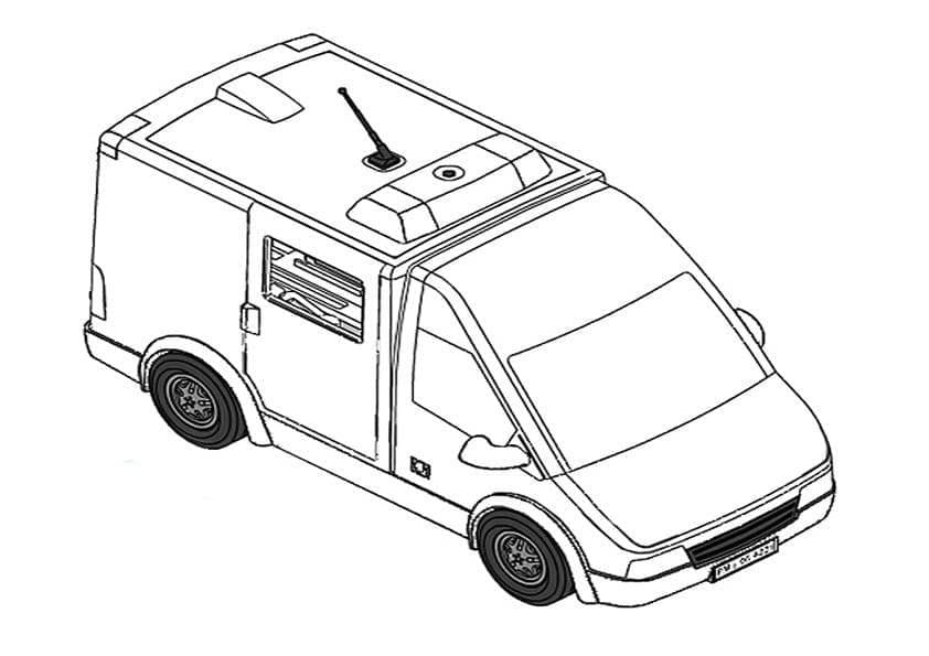 Coloriage Playmobil Ambulance