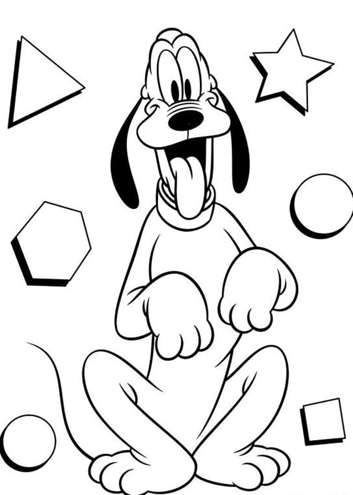 Pluto de Disney coloring page
