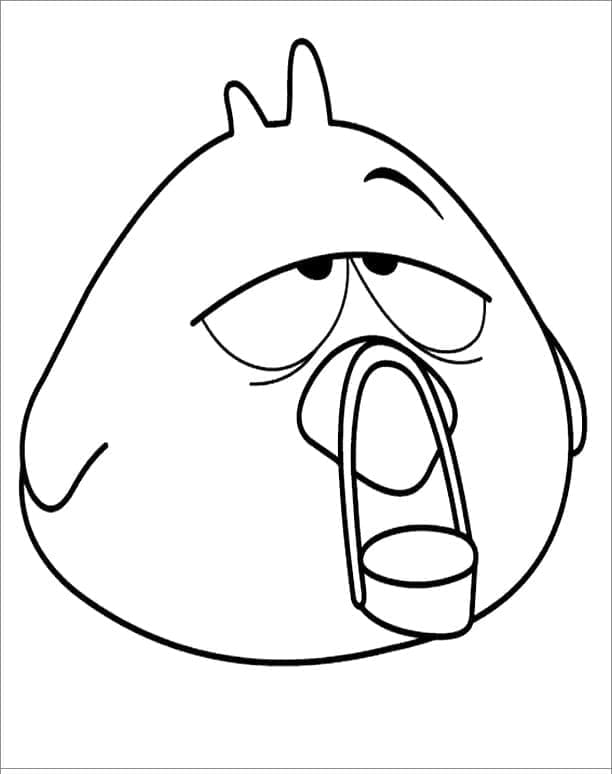 Pocoyo Dodoloiseau coloring page