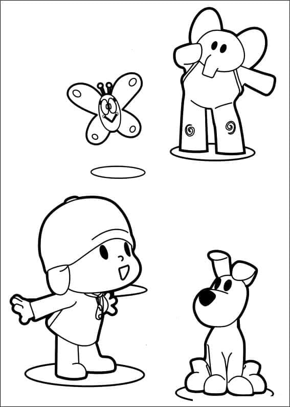 Pocoyo Gratuit coloring page