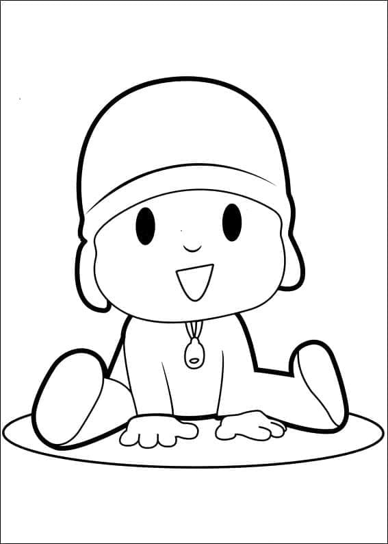 Coloriage Pocoyo Mignon