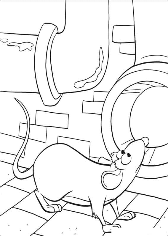 Ratatouille 1 coloring page