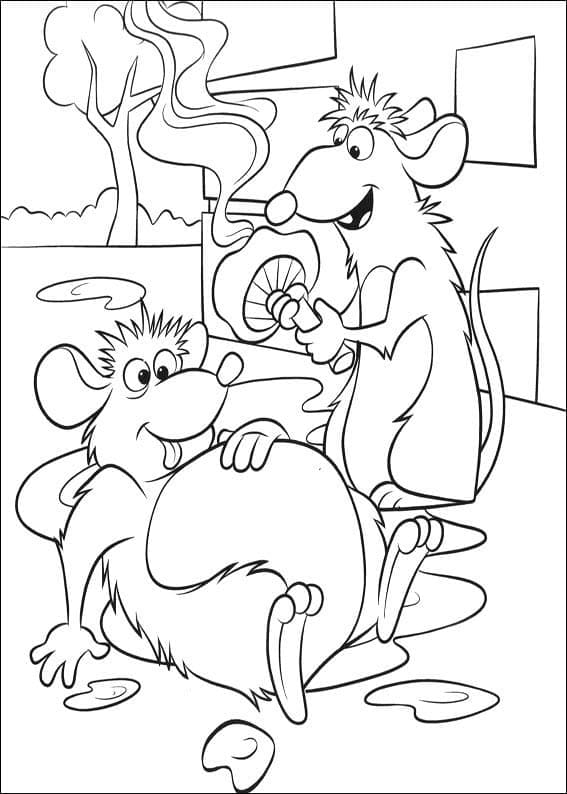 Ratatouille Gratuit Pour les Enfants coloring page