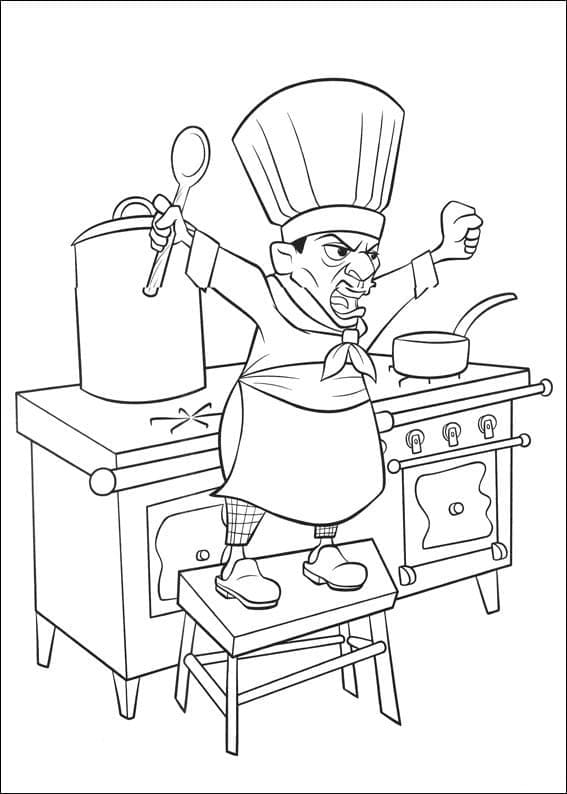 Ratatouille Skinner coloring page