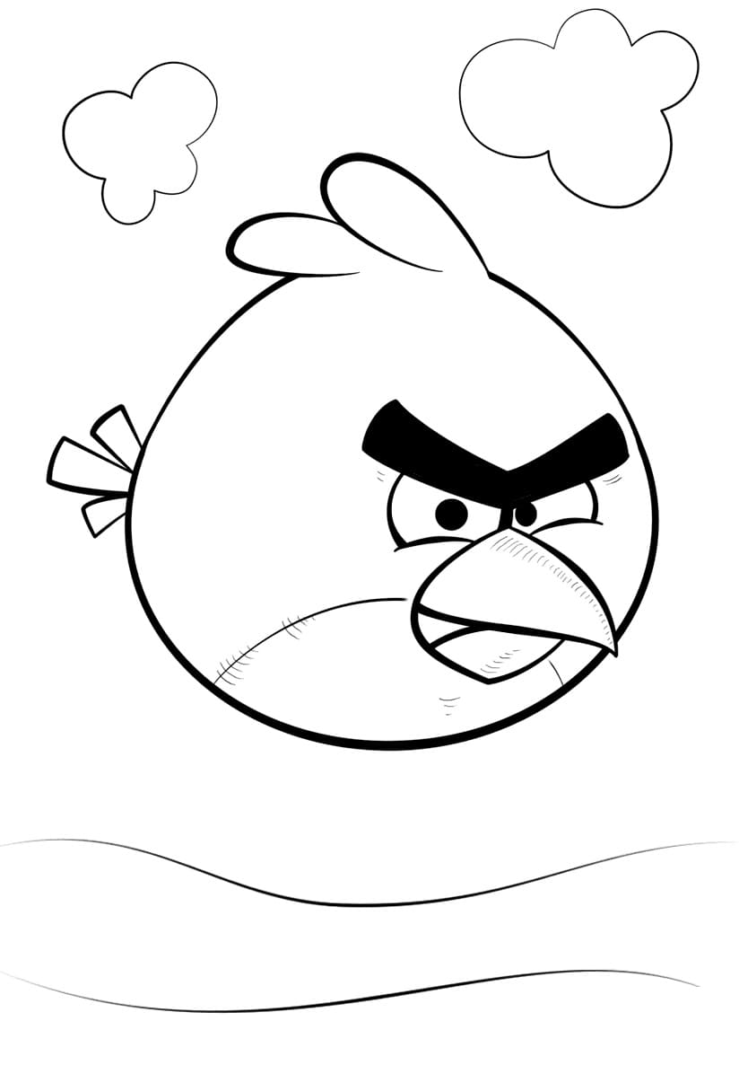 Coloriage Red Angry Birds
