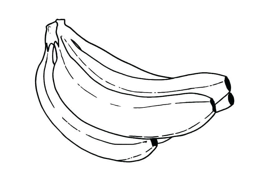 Régime de Banane coloring page