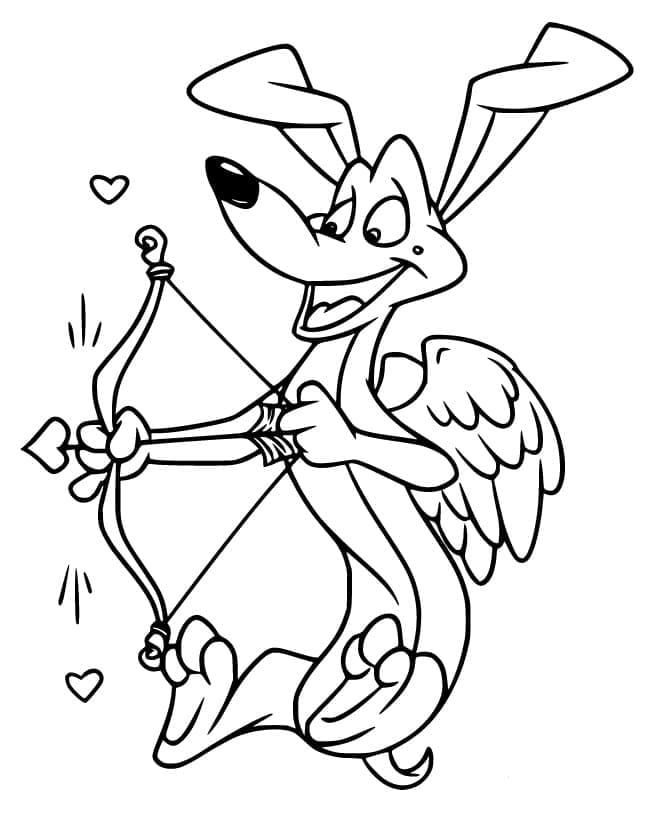 Renard Cupidon coloring page