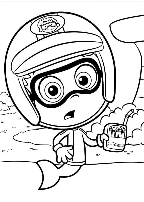 Ronny Bubulle Guppies coloring page