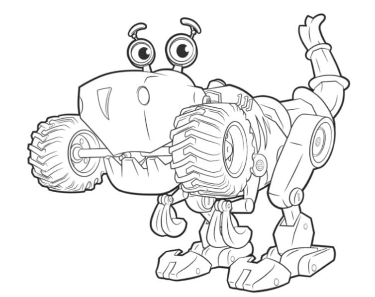 Rusty Rivets Botasaur coloring page