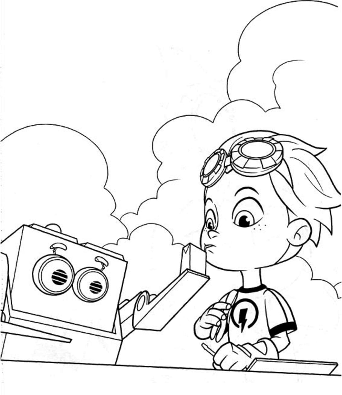 Rusty Rivets Jack et Rusty coloring page
