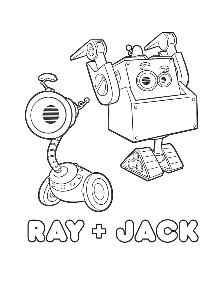 Rusty Rivets Ray et Jack coloring page