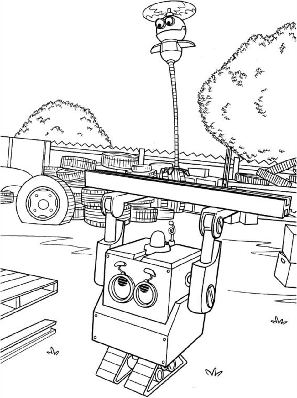 Rusty Rivets Whirly et Jack coloring page